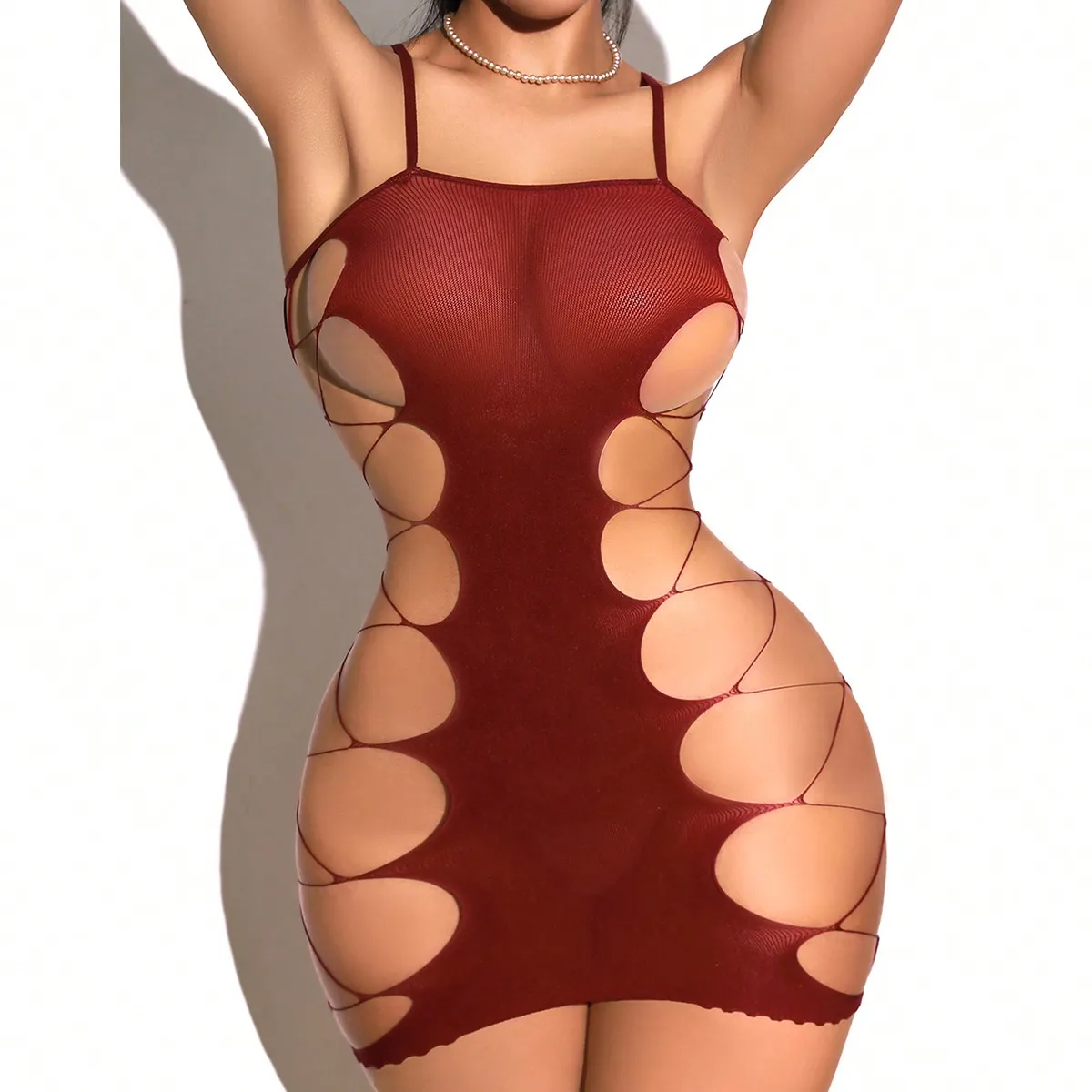 New Fashion Womens body Stocki - Bodystocking Fishnet 评论和价格