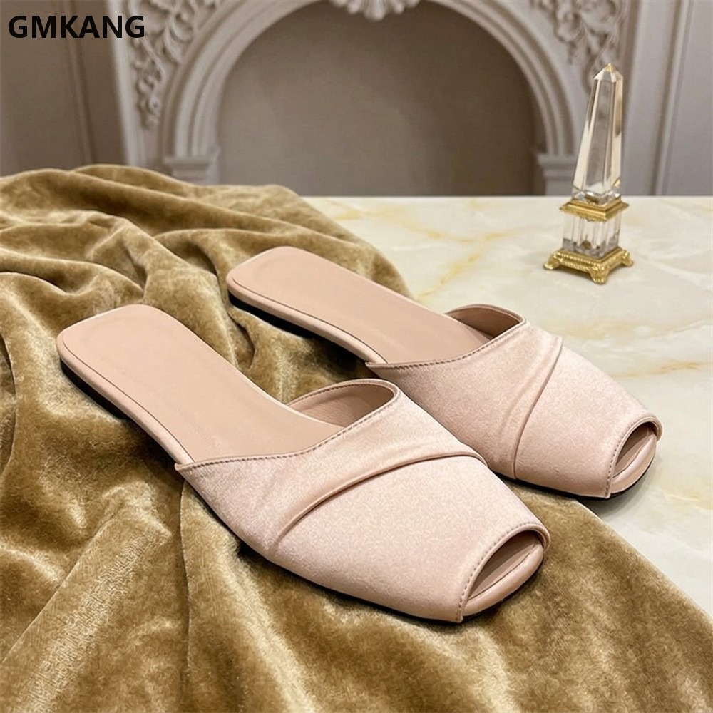 GMKANG Women Satin Square Toe  - Slip Dress Satin 评论和价格