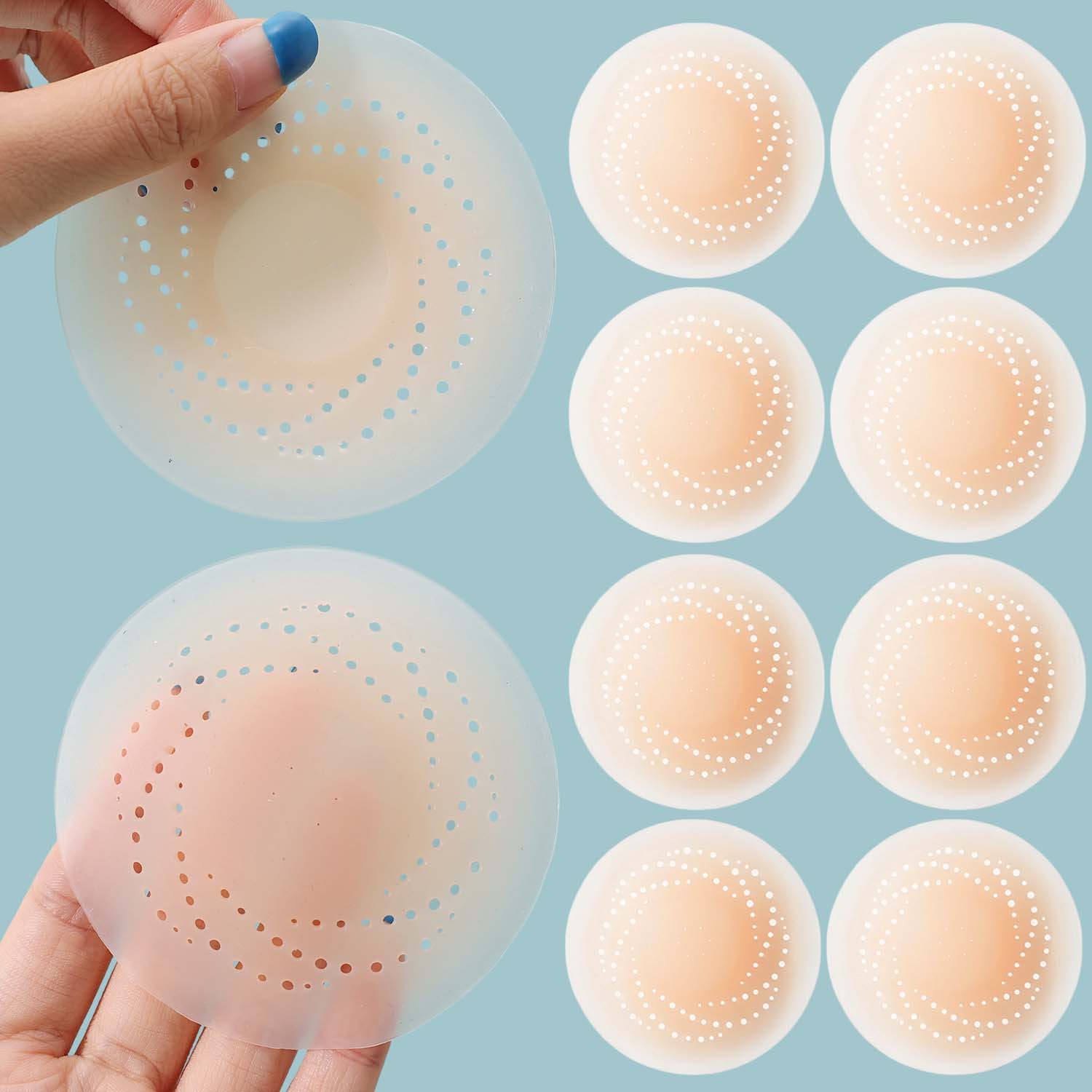 2-10PCS Invisible Self Adhesiv - Silicone Bra Adhesive 评论和价格