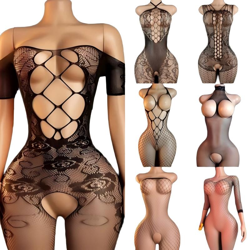 Erotic Lingerie Set For Women  - Bodystocking Fishnet 评论和价格