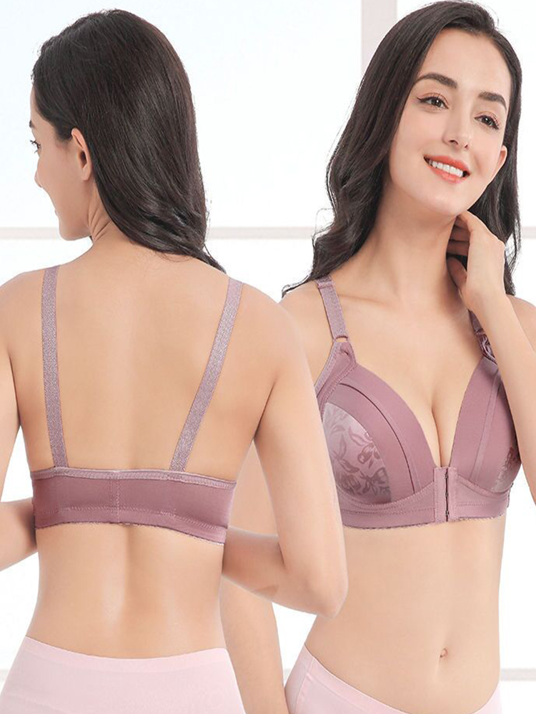 Push Up Bra Front Closure Wome - Bralette Wireless Soft 评论和价格