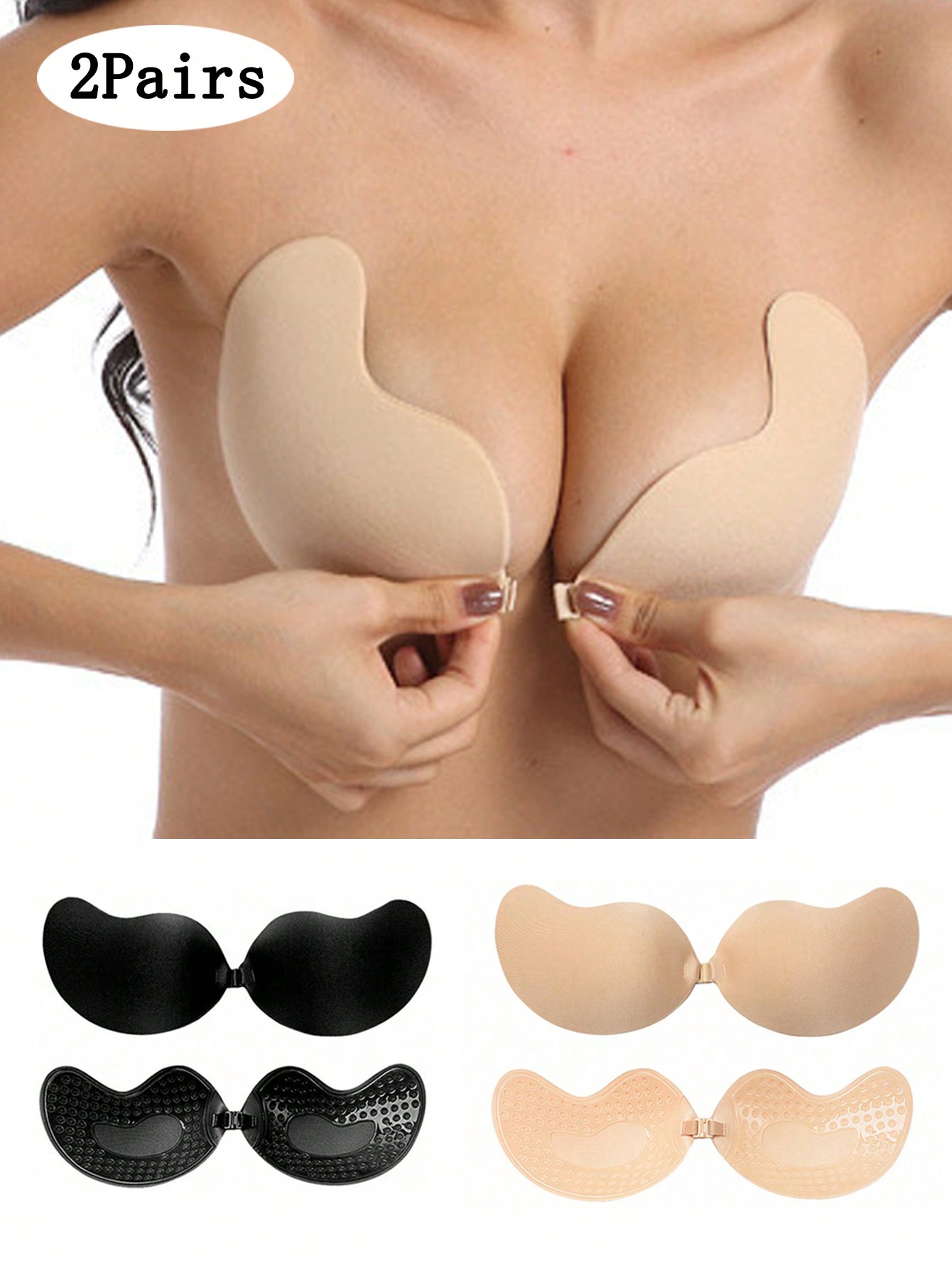 2-pack Women's Self-Adhesive I - Push Up Bra Padded 评论和价格